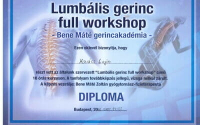 Bene Máté Gerincakadémia Lumbális gerinc full workshop